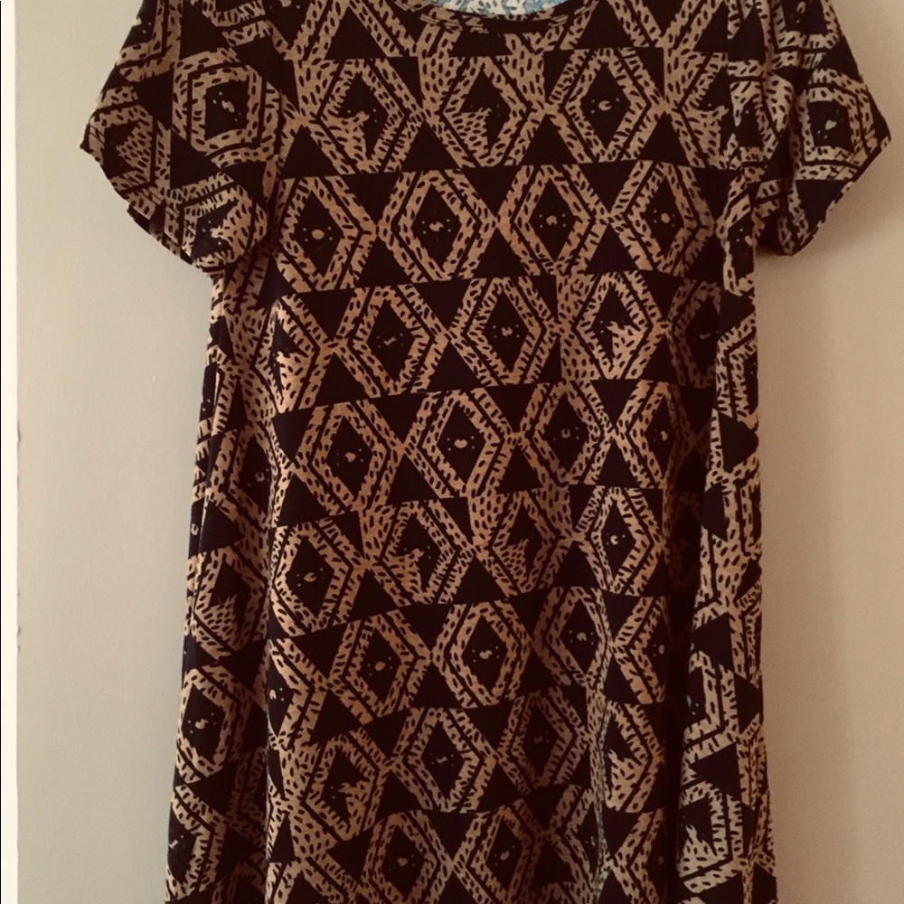 Sale! Carly dress mustard /black diamond